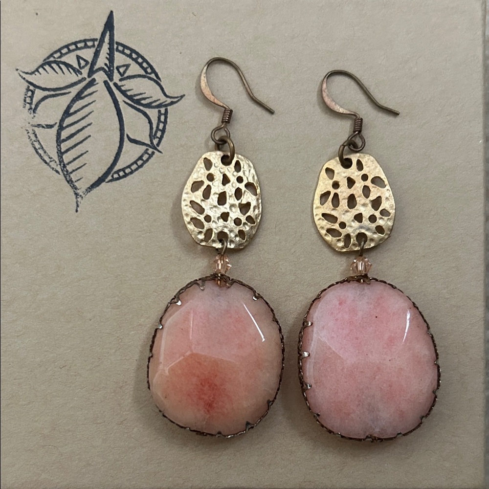 Pink Statement Earrings